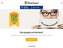 Tablet Screenshot of parkdental.com